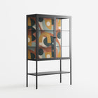 Abstract Sunrise - Loft Cabinet - Amy Suther - Antracite - Clear glass