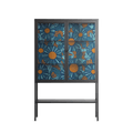 Bellis Bounty Blue - Loft Cabinet - Amy Suther - Antracite - Clear glass