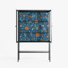 Bellis Bounty Blue - Loft Cabinet - Amy Suther - Antracite - Clear glass
