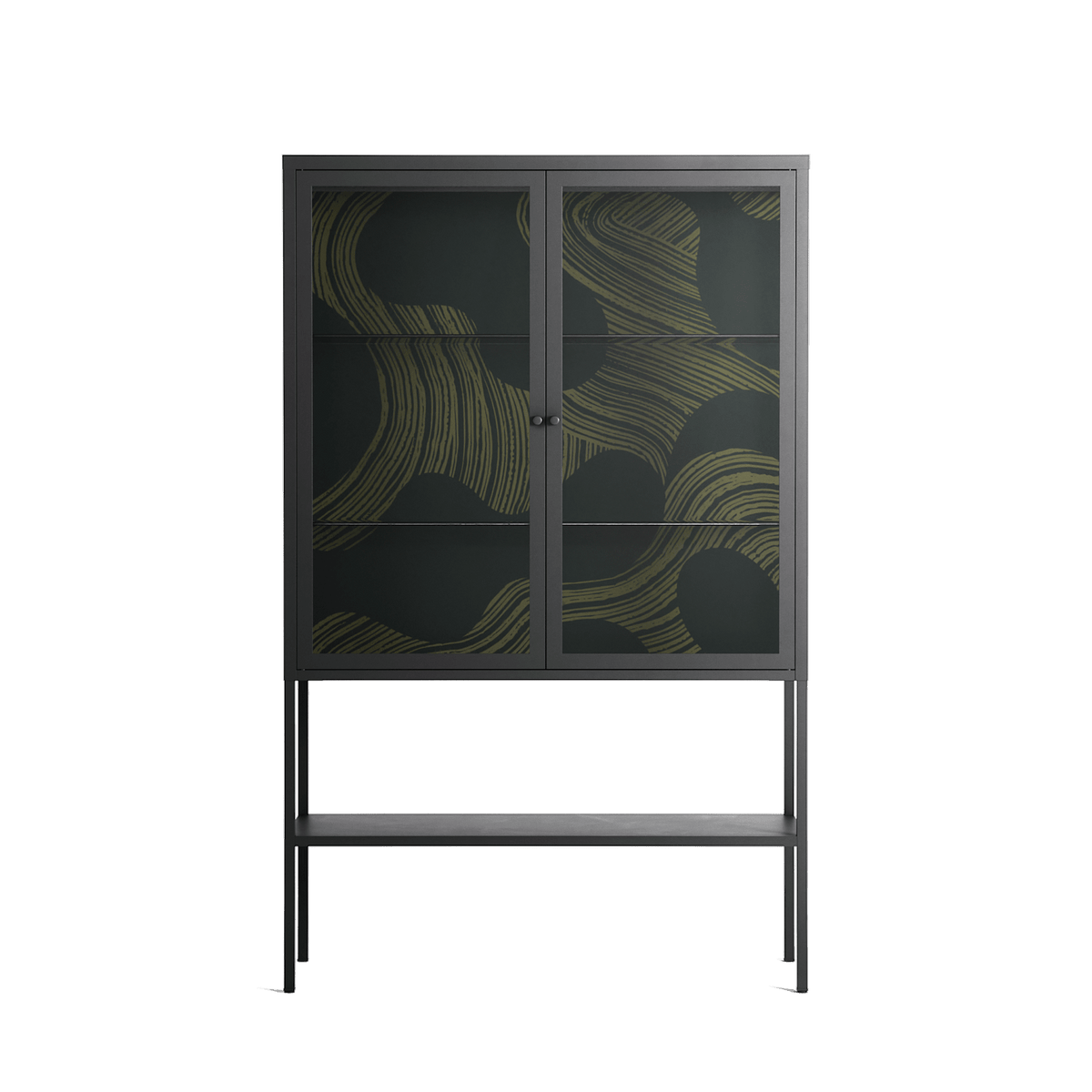 Midnight Dune - Loft Cabinet - Amy Suther - Antracite - Clear glass