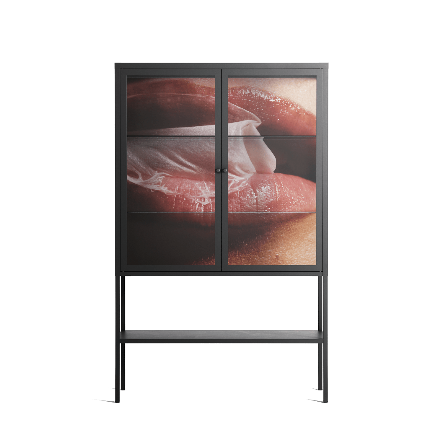 Blow - Loft Cabinet - Nadia Ryder - Antracite - Clear glass