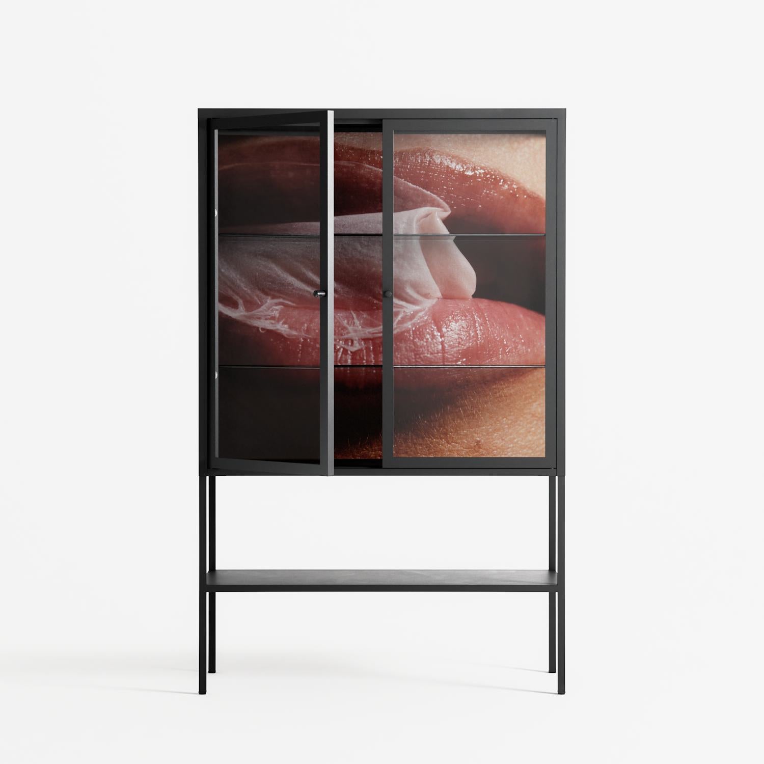 Blow - Loft Cabinet - Nadia Ryder - Antracite - Clear glass
