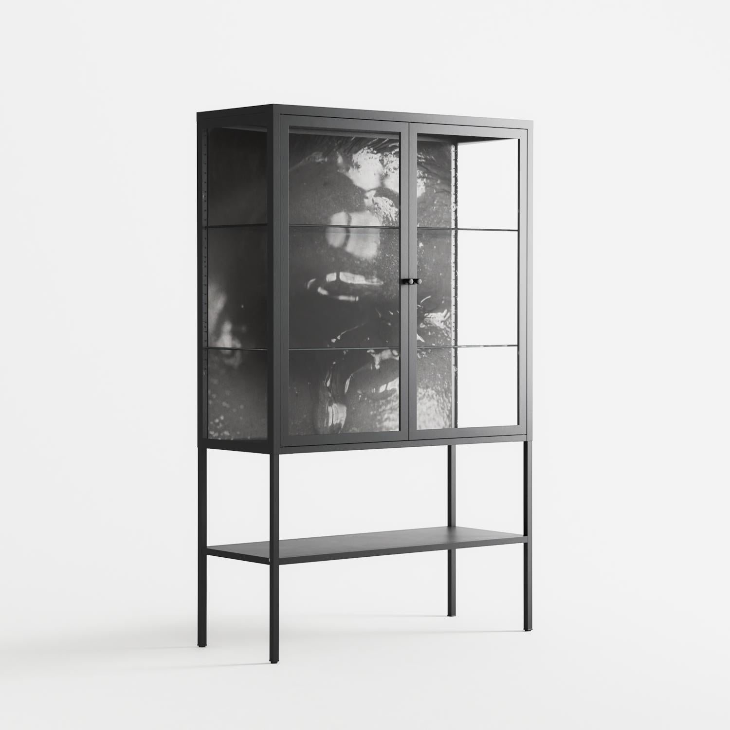 Gel - Loft Cabinet - Nadia Ryder - Antracite - Clear glass