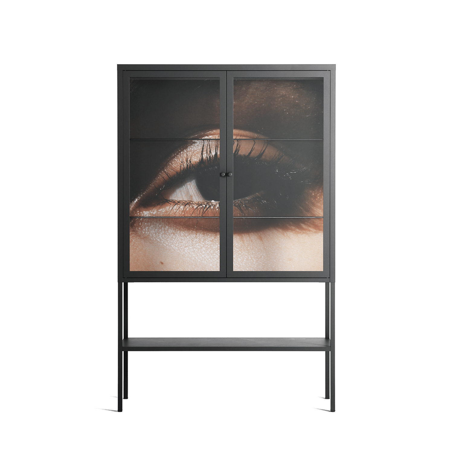 Gem - Loft Cabinet - Nadia Ryder - Antracite - Clear glass