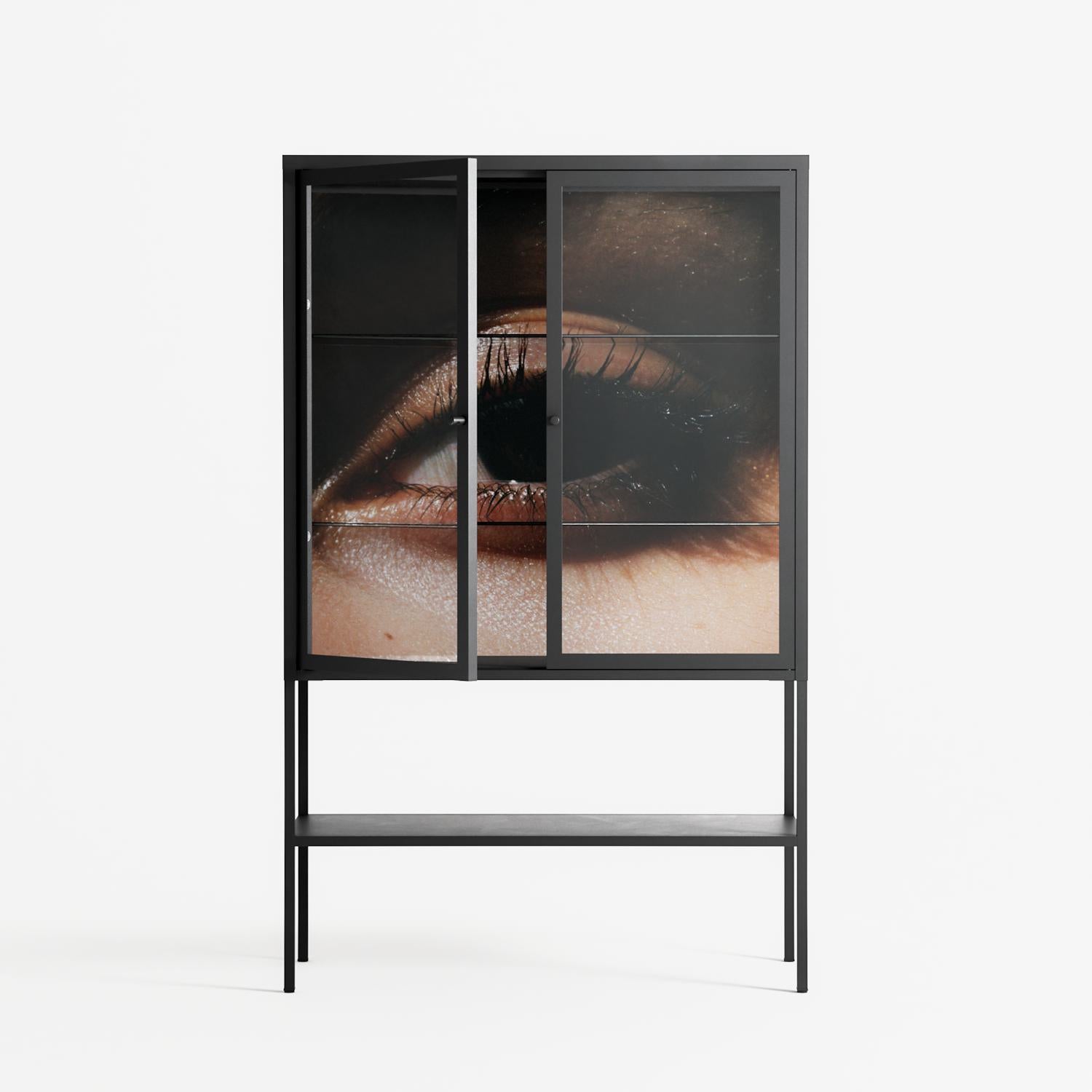Gem - Loft Cabinet - Nadia Ryder - Antracite - Clear glass