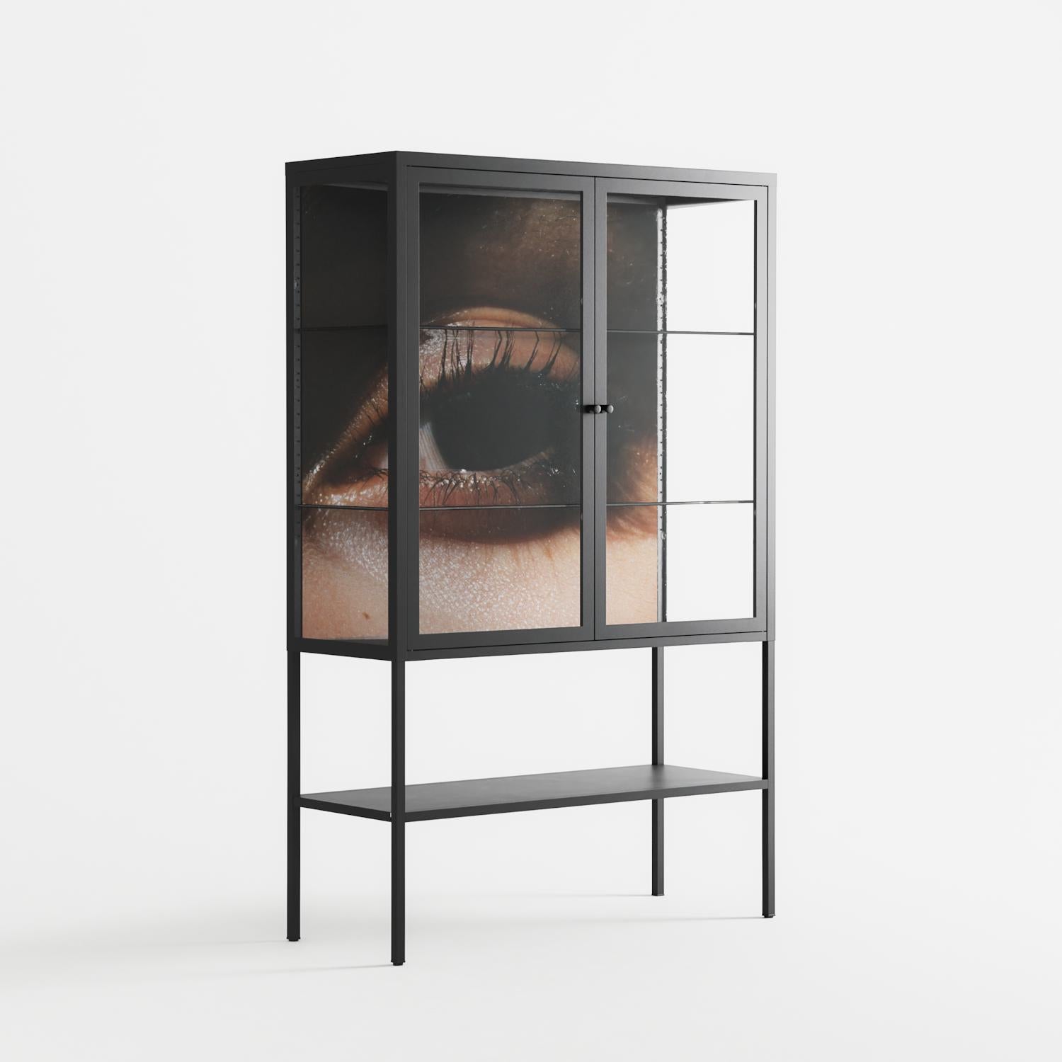 Gem - Loft Cabinet - Nadia Ryder - Antracite - Clear glass