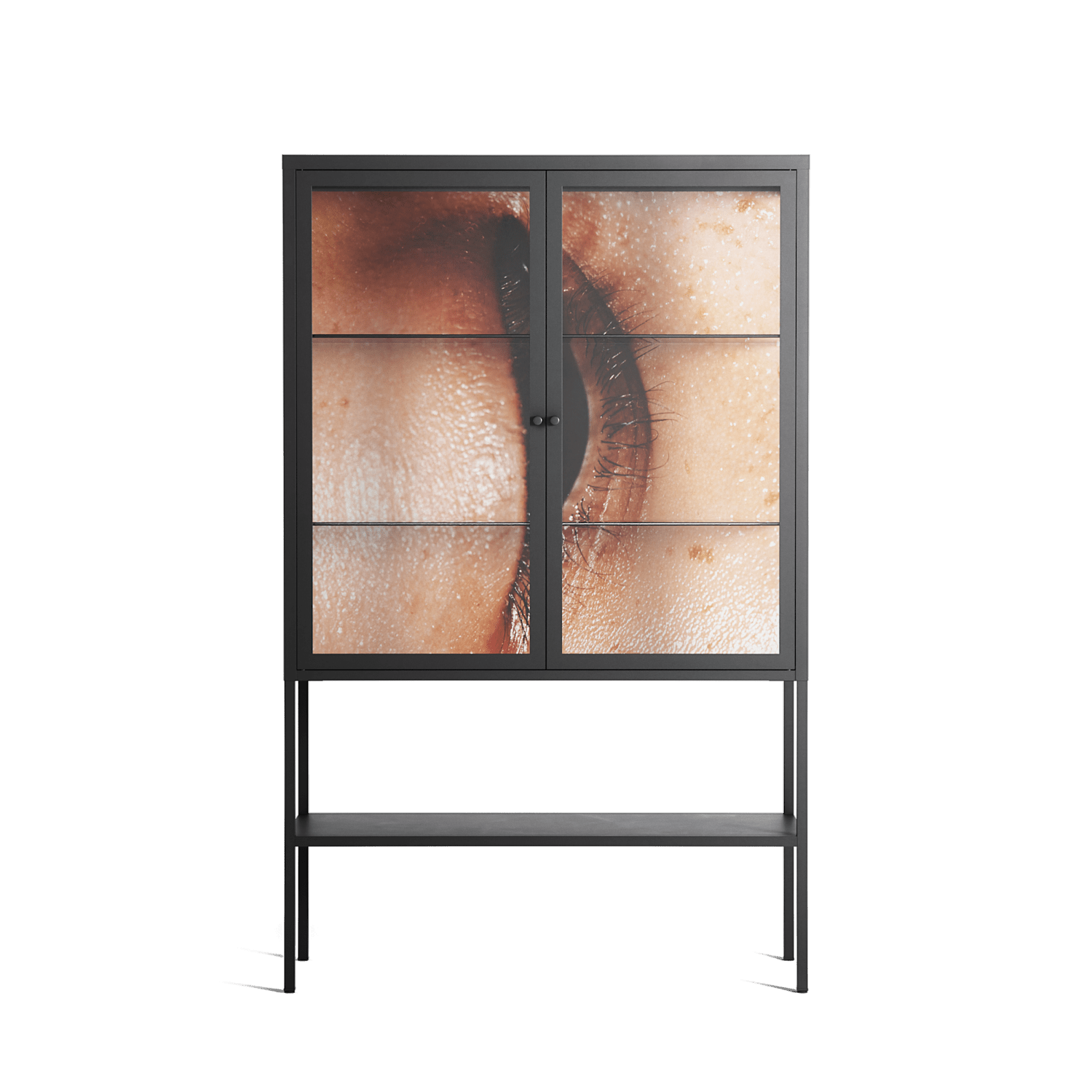 Glow - Loft Cabinet - Nadia Ryder - Antracite - Clear glass