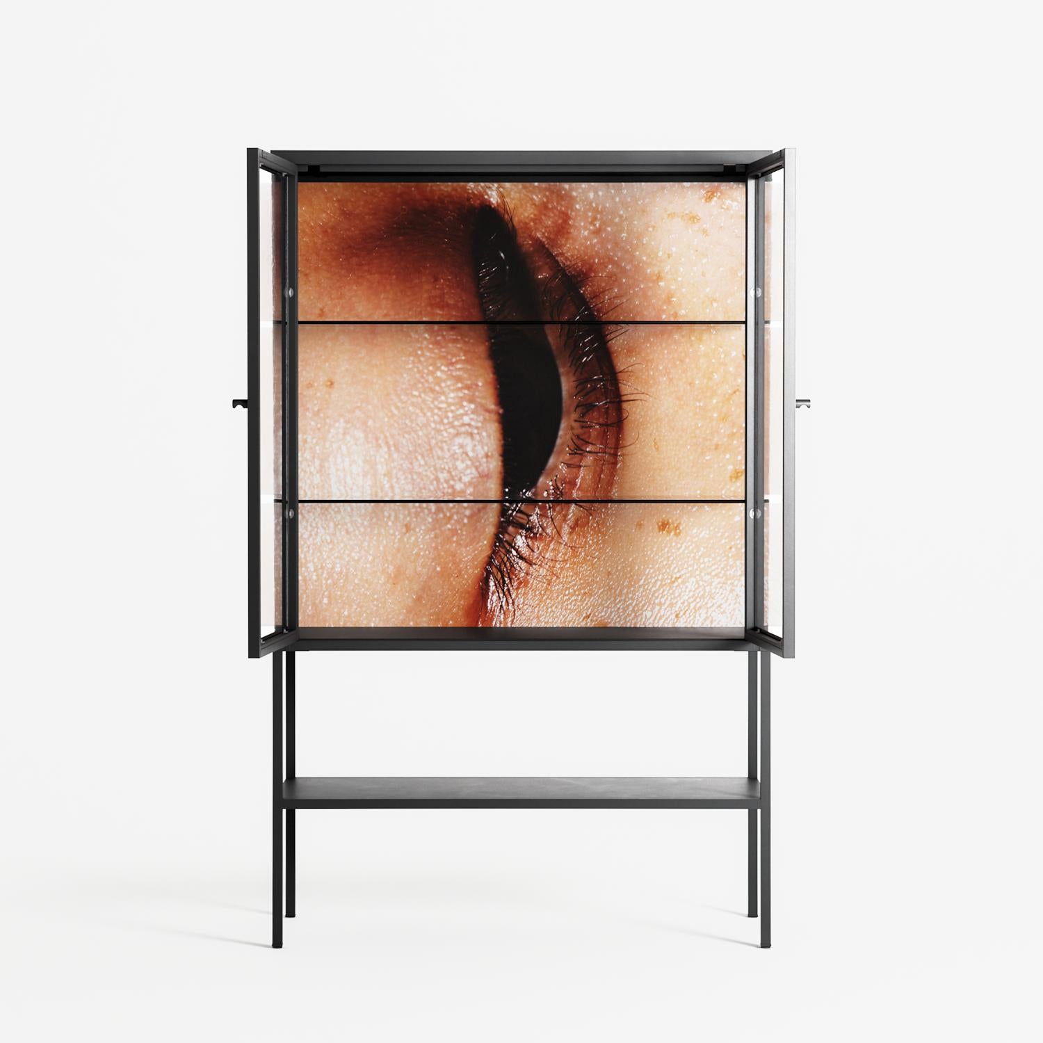 Glow - Loft Cabinet - Nadia Ryder - Antracite - Clear glass