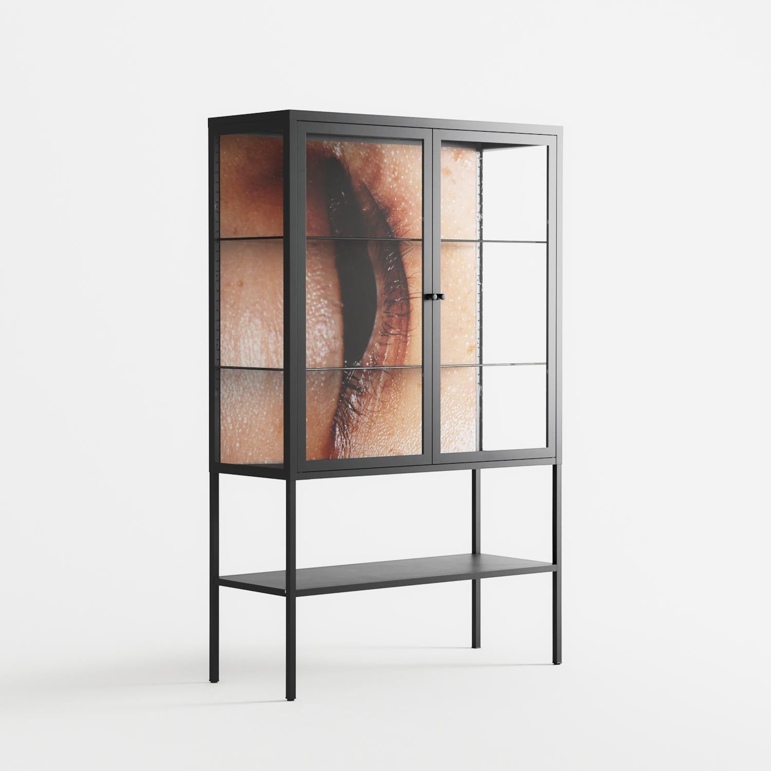 Glow - Loft Cabinet - Nadia Ryder - Antracite - Clear glass