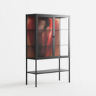 Red 2 - Loft Cabinet - Nadia Ryder - Antracite - Clear glass
