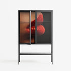 Red 4 - Loft Cabinet - Nadia Ryder - Antracite - Clear glass