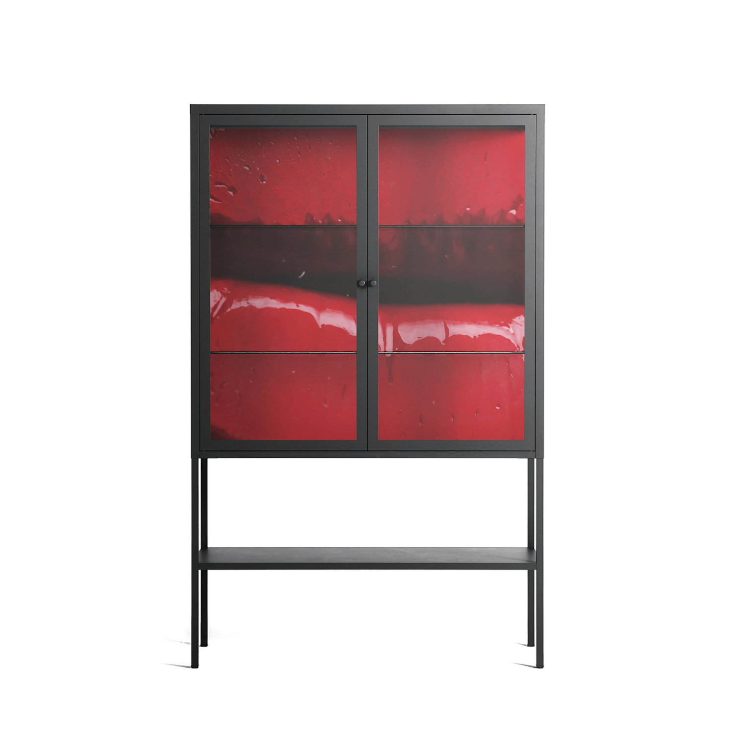 Squish - Loft Cabinet - Nadia Ryder - Antracite - Clear glass