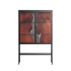 The Art Of Kissing 2 - Loft Cabinet - Nadia Ryder - Antracite - Clear glass