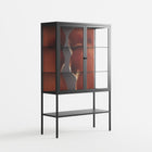 The Art Of Kissing 2 - Loft Cabinet - Nadia Ryder - Antracite - Clear glass