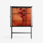 The Art Of Kissing - Loft Cabinet - Nadia Ryder - Antracite - Clear glass
