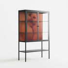 The Art Of Kissing - Loft Cabinet - Nadia Ryder - Antracite - Clear glass
