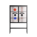 Équilibré - Loft Cabinet - David Vanadia - Antracite - Clear glass