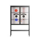 Équilibré - Loft Cabinet - David Vanadia - Antracite - Clear glass