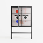 Équilibré - Loft Cabinet - David Vanadia - Antracite - Clear glass
