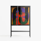 JJ - Loft Cabinet - Oluwasheyi Adebayo - Antracite - Clear glass