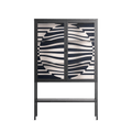 Wave Lens - Loft Cabinet - Oluwasheyi Adebayo - Antracite - Clear glass