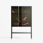 Friday Night Rituals - Loft Cabinet - Kristin Eriksson - Antracite - Clear glass