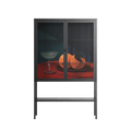 Bubbles & Oranges - Loft Cabinet - Kristin Eriksson - Antracite - Clear glass