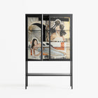 Sweet Far Away - Loft Cabinet - Sophie Goudman-Peachey - Antracite - Clear glass