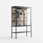 Sweet Far Away - Loft Cabinet - Sophie Goudman-Peachey - Antracite - Clear glass