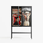 Where We Belong - Loft Cabinet - Sophie Goudman-Peachey - Antracite - Clear glass