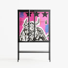 The Ringmaster - Loft Cabinet - Caitlin Flood-Molyneux - Antracite - Clear glass