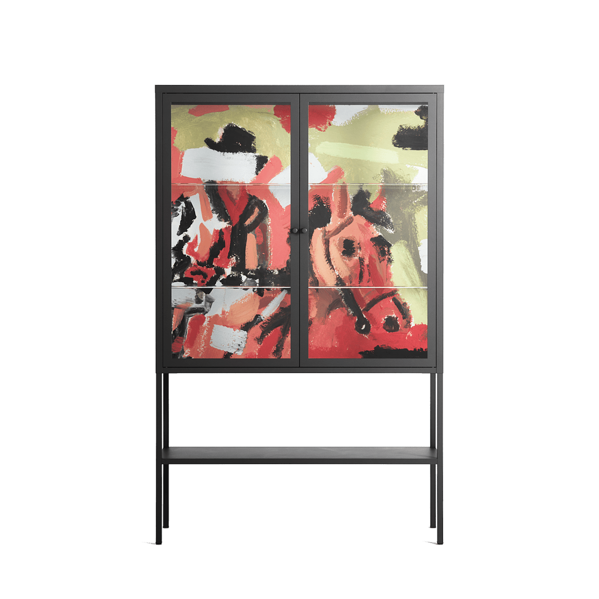 Rogue - Loft Cabinet - Caitlin Flood-Molyneux - Antracite - Clear glass