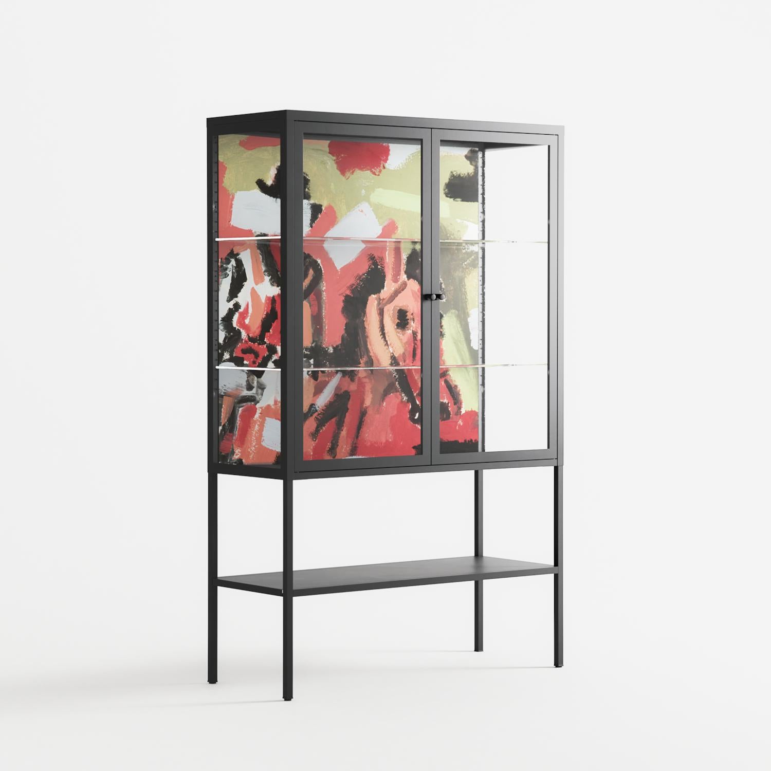 Rogue - Loft Cabinet - Caitlin Flood-Molyneux - Antracite - Clear glass