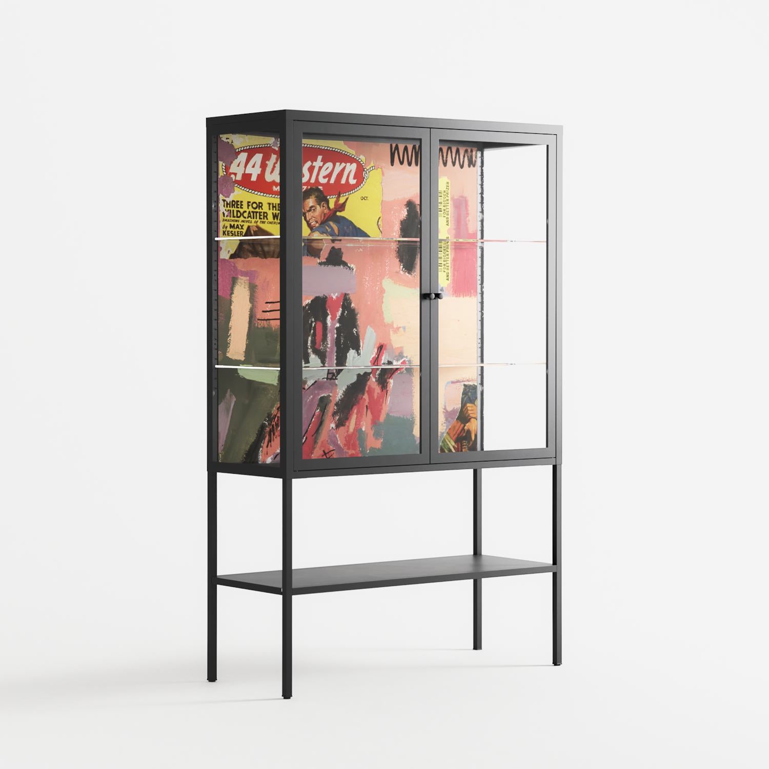 Alternate - Loft Cabinet - Caitlin Flood-Molyneux - Antracite - Clear glass