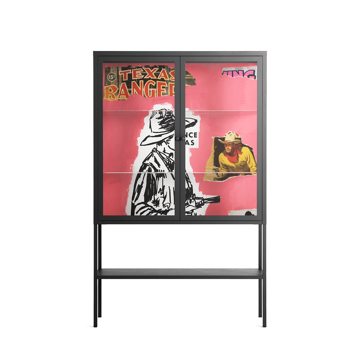 Change - Loft Cabinet - Caitlin Flood-Molyneux - Antracite - Clear glass