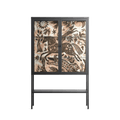 Delight Pink - Loft Cabinet - Diana Catchpole - Antracite - Clear glass
