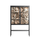 Delight Pink - Loft Cabinet - Diana Catchpole - Antracite - Clear glass