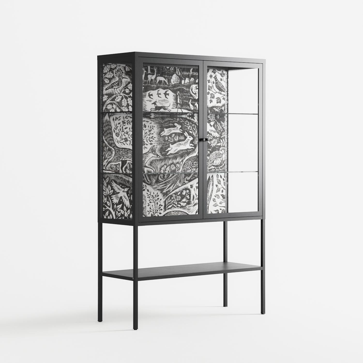 Flight Of Fancy - Loft Cabinet - Diana Catchpole - Antracite - Clear glass