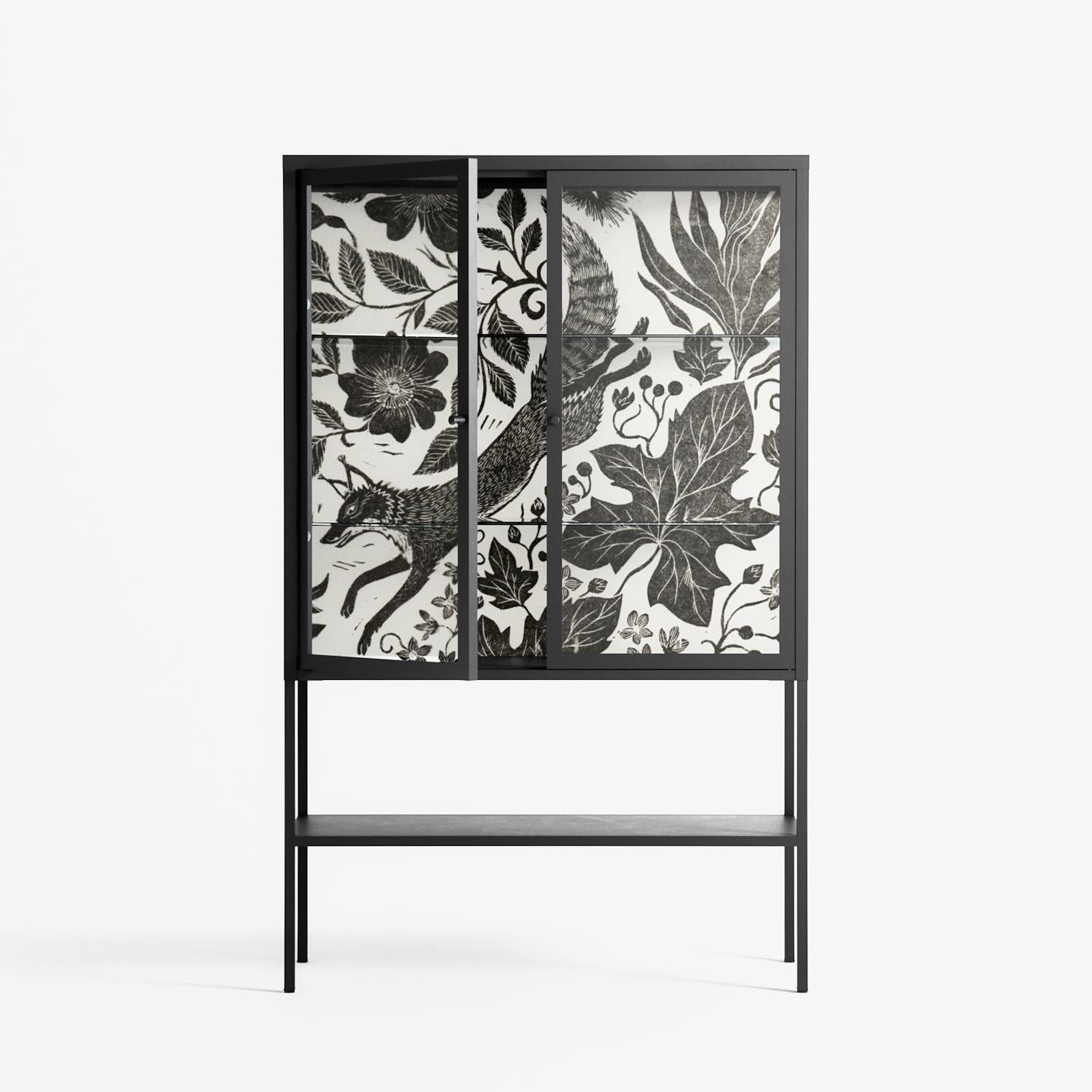 Ode to Summer 4 - Loft Cabinet - Diana Catchpole - Antracite - Clear glass