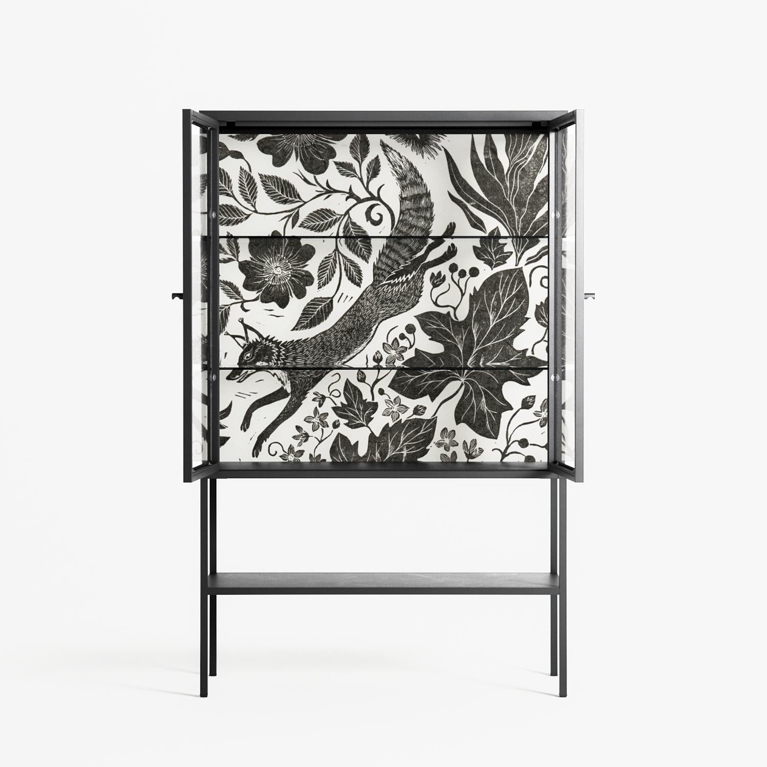 Ode to Summer 4 - Loft Cabinet - Diana Catchpole - Antracite - Clear glass