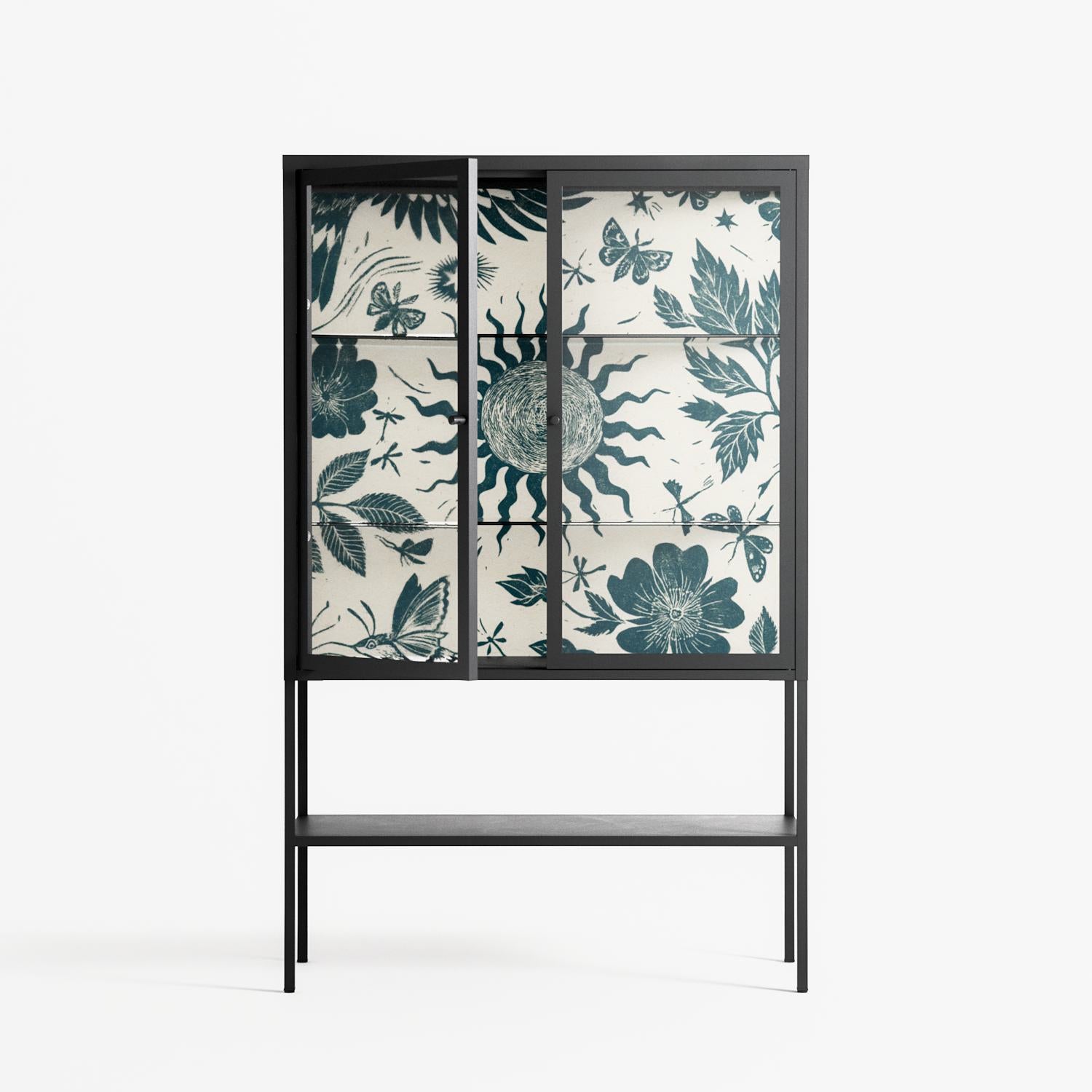 Ode to Summer 6 - Loft Cabinet - Diana Catchpole - Antracite - Clear glass