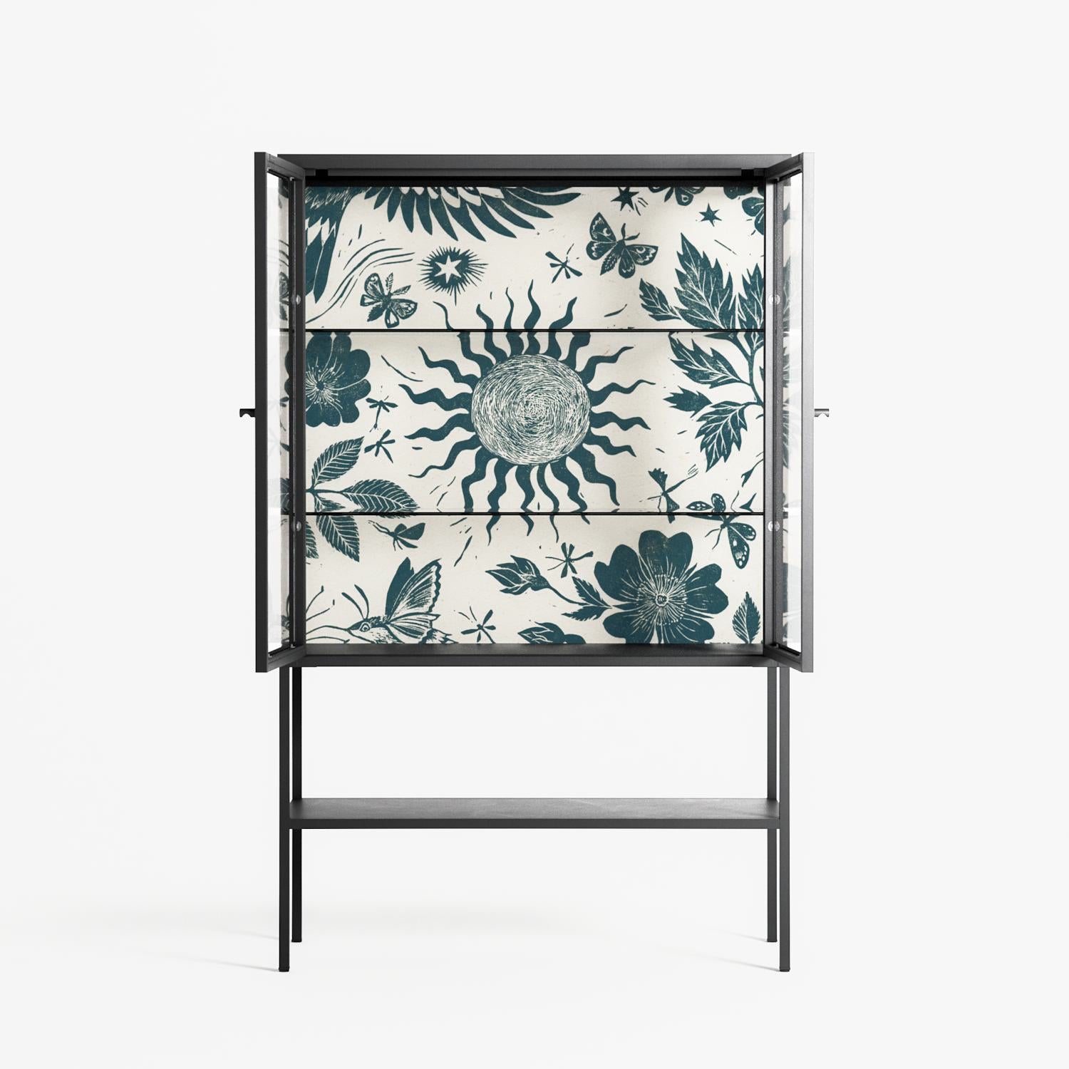 Ode to Summer 6 - Loft Cabinet - Diana Catchpole - Antracite - Clear glass
