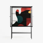 Plume - Loft Cabinet - Rikki Hewitt - Antracite - Clear glass