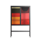 Turnstile - Loft Cabinet - Rikki Hewitt - Antracite - Clear glass