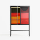 Turnstile - Loft Cabinet - Rikki Hewitt - Antracite - Clear glass