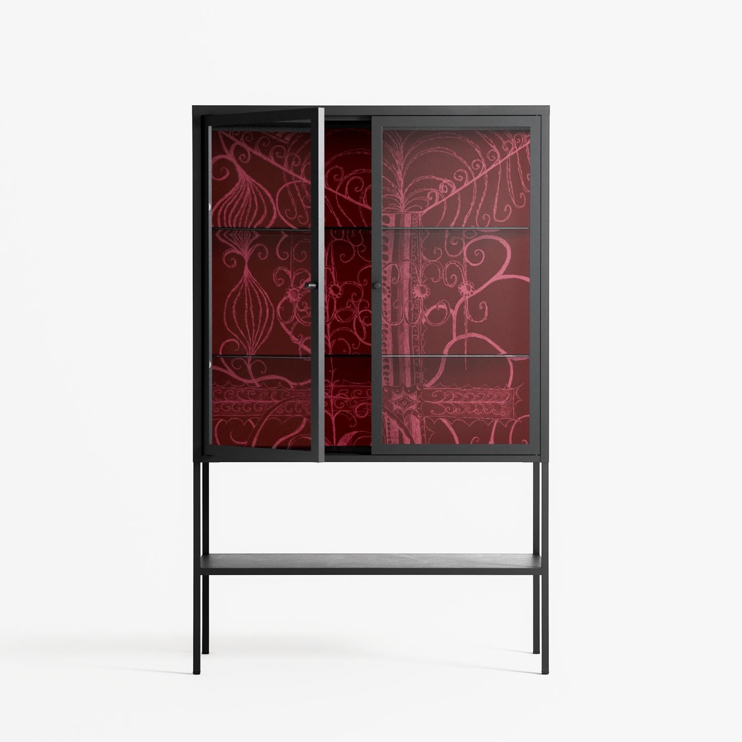 Ornaments - Loft Cabinet - Naia Escribano - Antracite - Clear glass