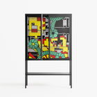 Maps - Loft Cabinet - Naia Escribano - Antracite - Clear glass