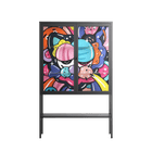 Sansone - Loft Cabinet - Maddalena Fanfani - Antracite - Clear glass