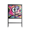 HappyFe - Loft Cabinet - Maddalena Fanfani - Antracite - Clear glass