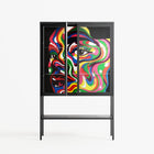 Orbiting Around Herself - Loft Cabinet - Mathilda Kienast - Antracite - Clear glass